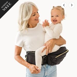TushBaby Strapless Baby Hipseat - Black